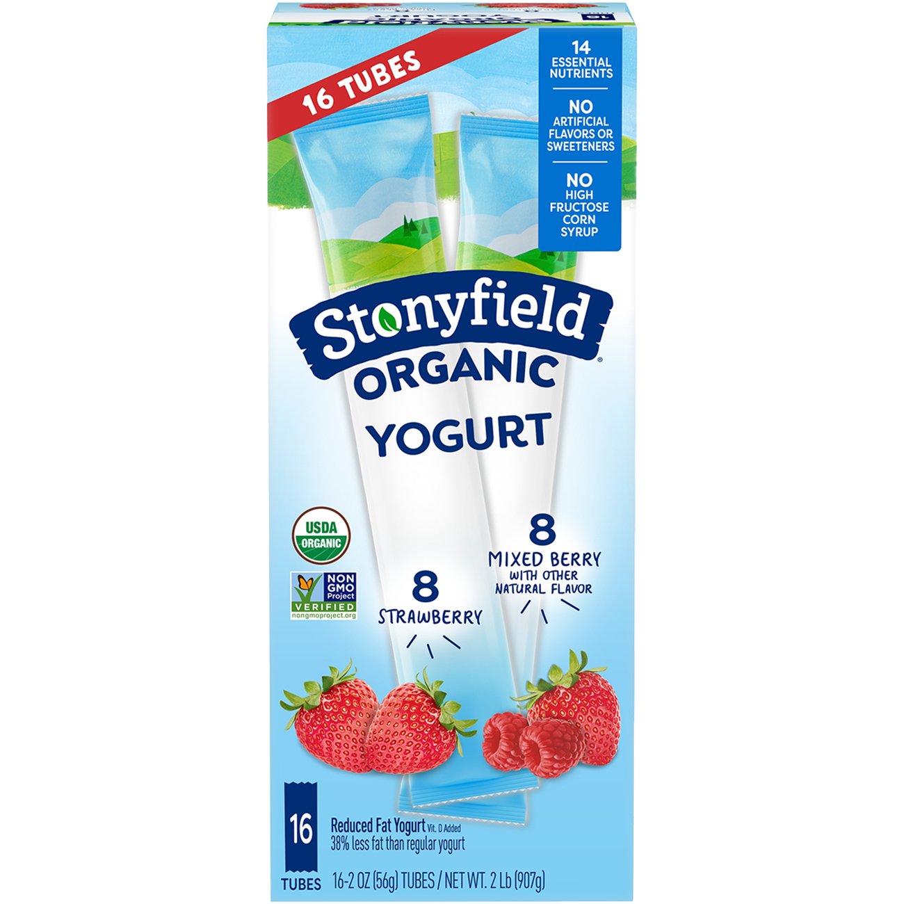 Stonyfield Kids Strawberry Mixed Berry Yogurt Shop Yogurt at HEB