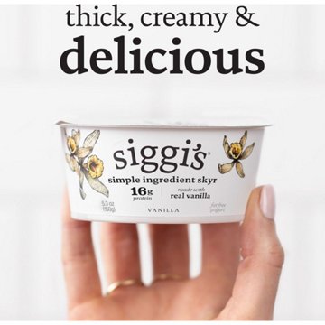 Siggi's 0% Non-Fat Strained Skyr Yogurt - Vanilla