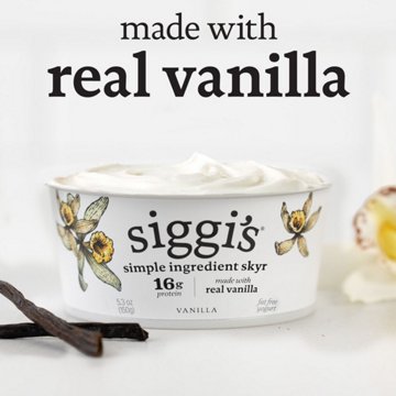 Siggi's 0% Non-Fat Strained Skyr Yogurt - Vanilla