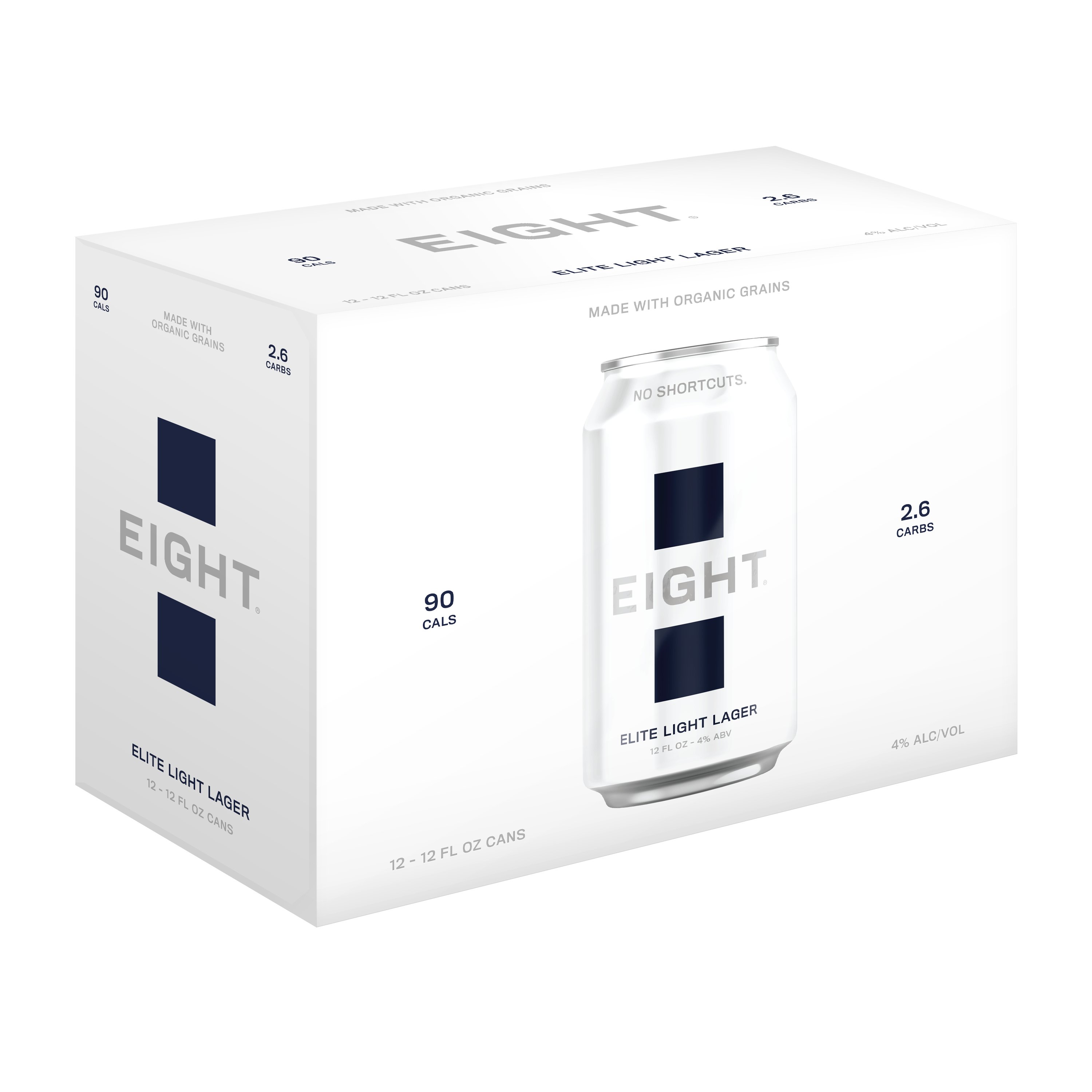 Eight Elite Light Lager 12 oz Cans Shop Beer at HEB