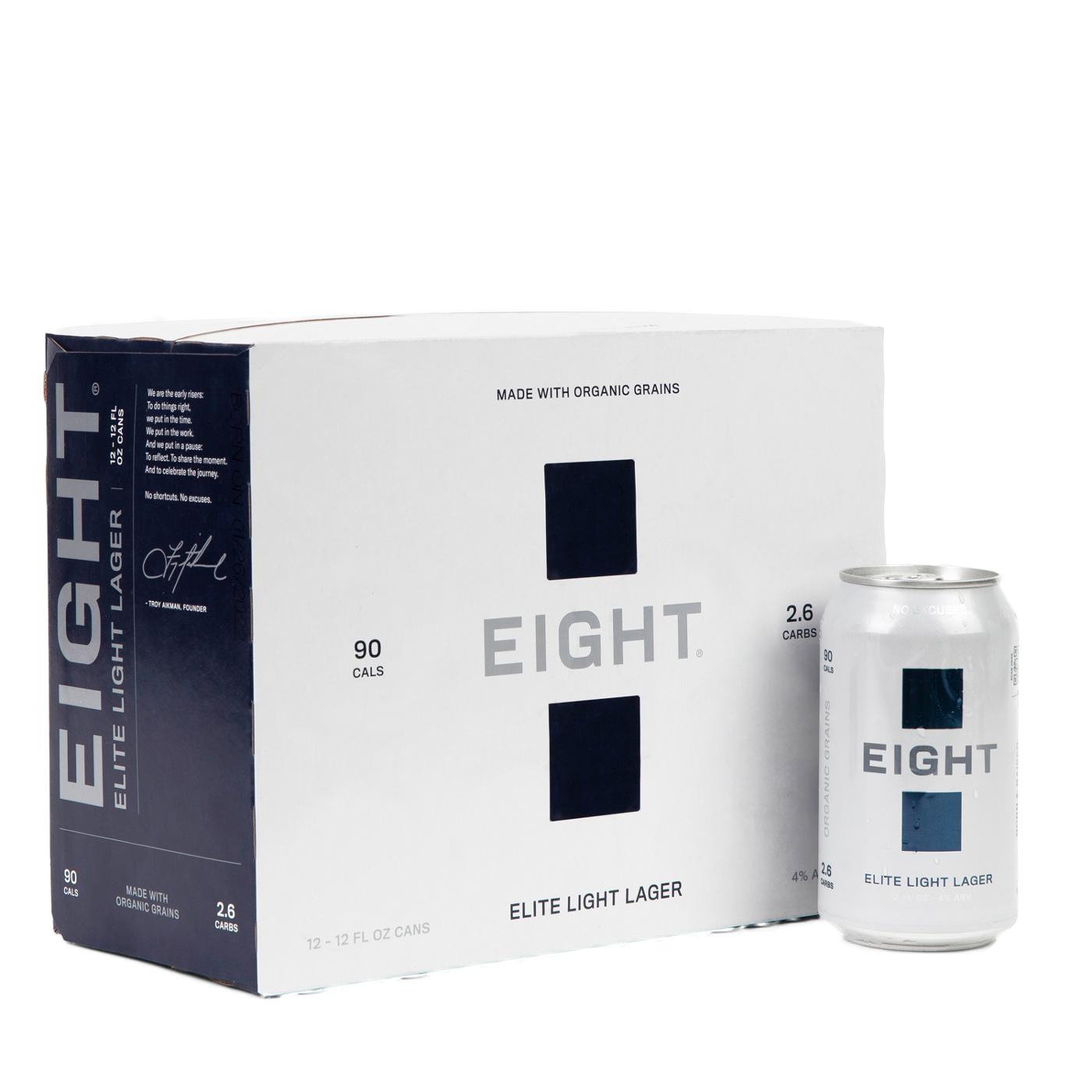 Eight Elite Light Lager 12 oz Cans; image 4 of 4