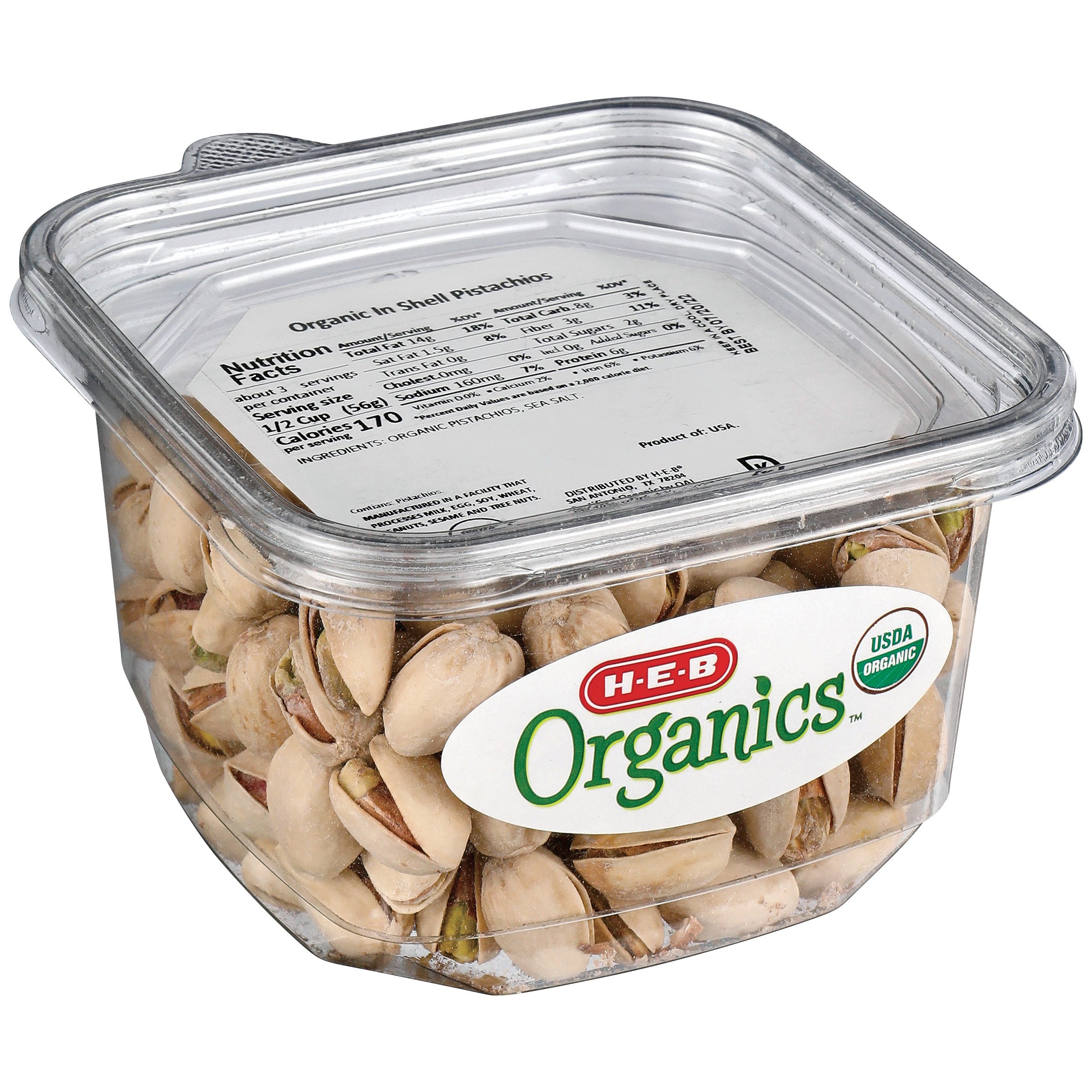 H-E-B Organics Pistachios - Shop Snacks & Candy At H-E-B