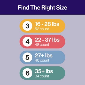The Honest Company Clean Conscious Overnight Diapers - Size 6, 2 Print Pack