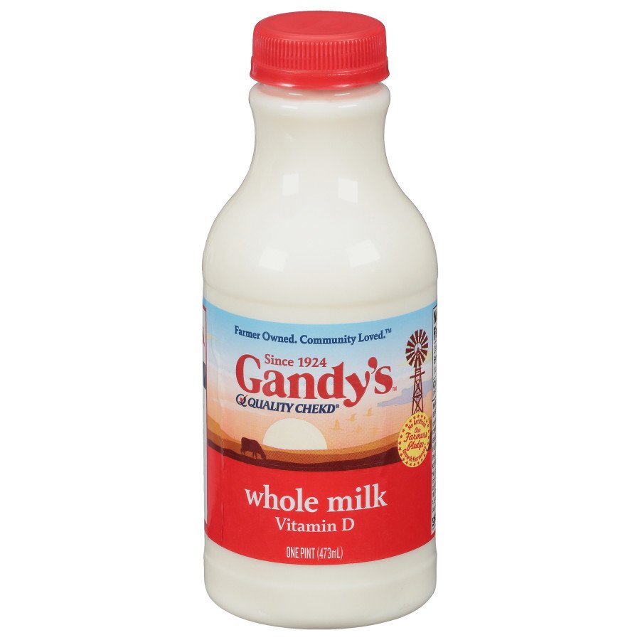 Gandy's Whole Milk, 1 pt