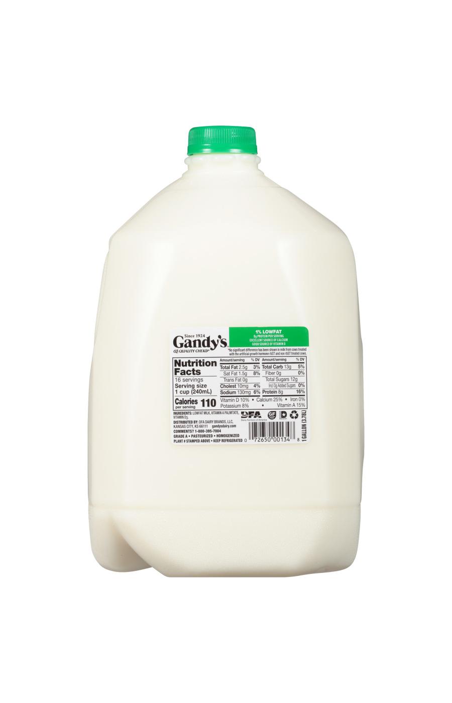 Gandy's 1% Low Fat Milk; image 8 of 9