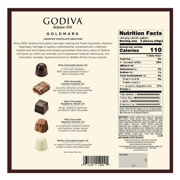 Godiva Goldmark Assorted Chocolate Creations Gift Box - 18 pc