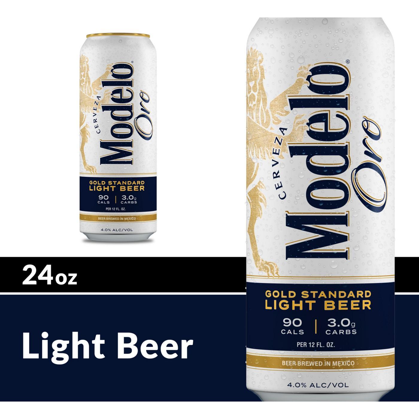 Modelo Oro Mexican Lager Import Light Beer 24 oz Can; image 6 of 7