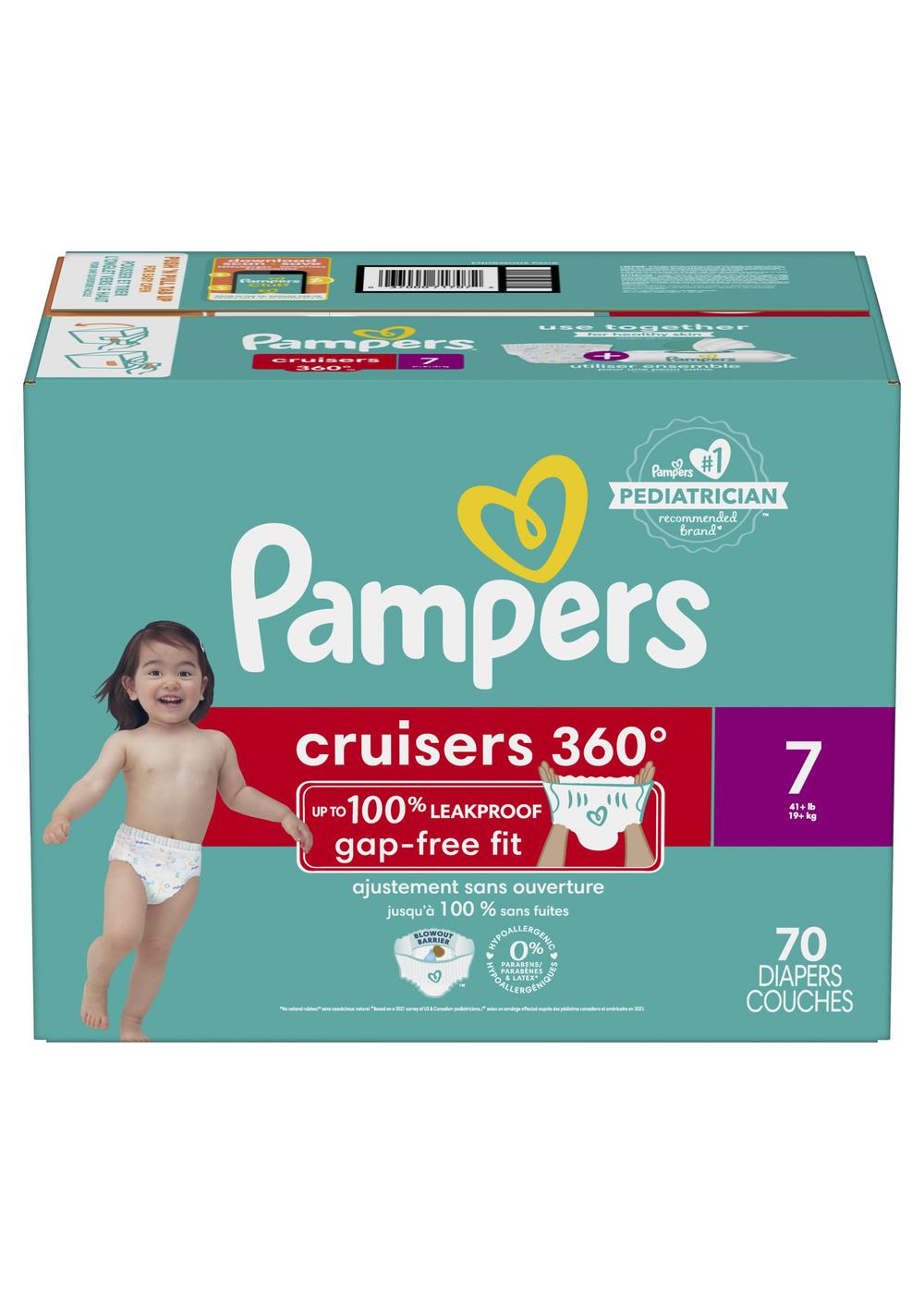 Pampers Cruisers 360 Diapers - Size 7; image 3 of 10