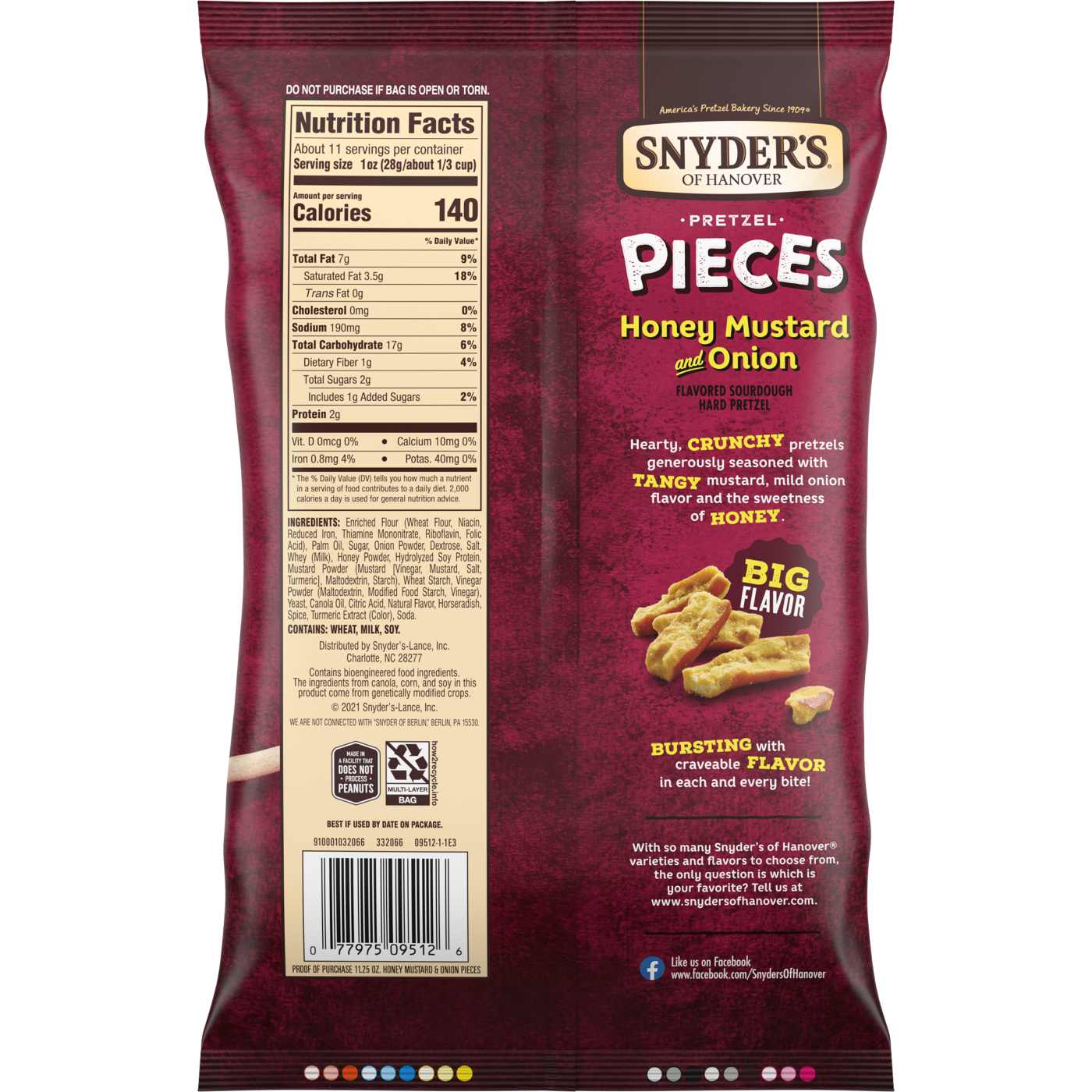 Snyder's of Hanover Honey Mustard & Onion Pretzel Pieces; image 2 of 2