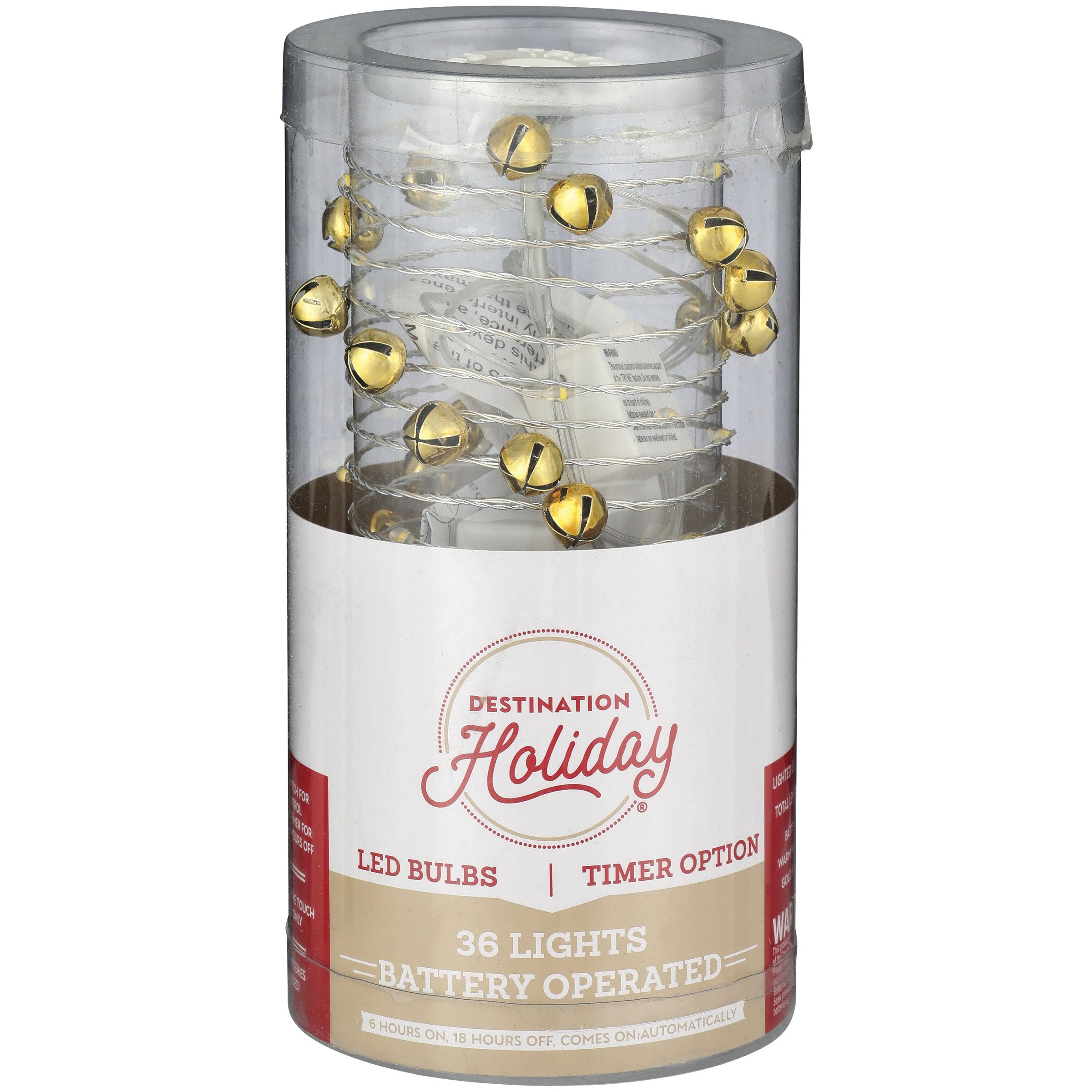 Destination Holiday Battery Operated LED Christmas Lights with Timer