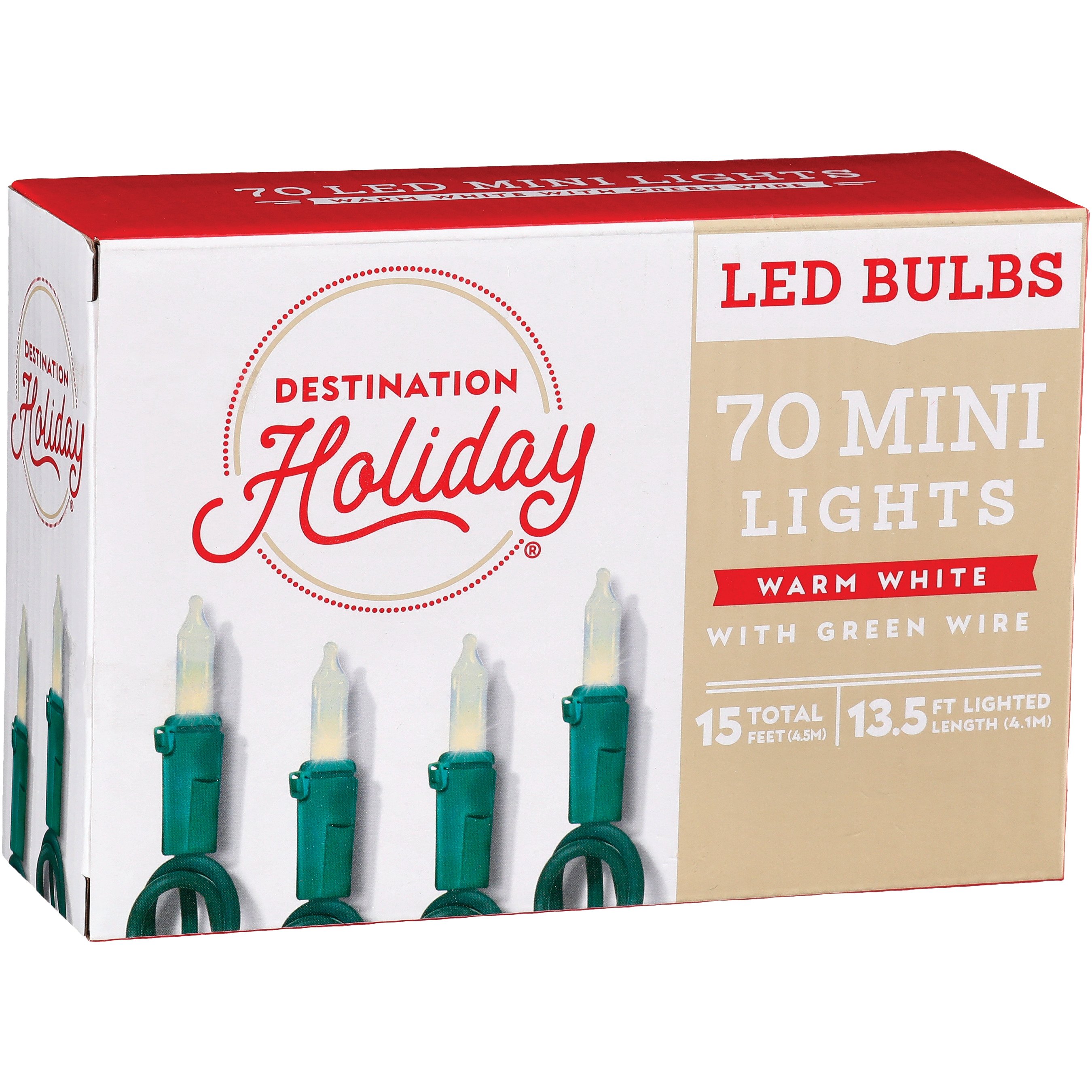 Holiday time clear mini deals lights green wire