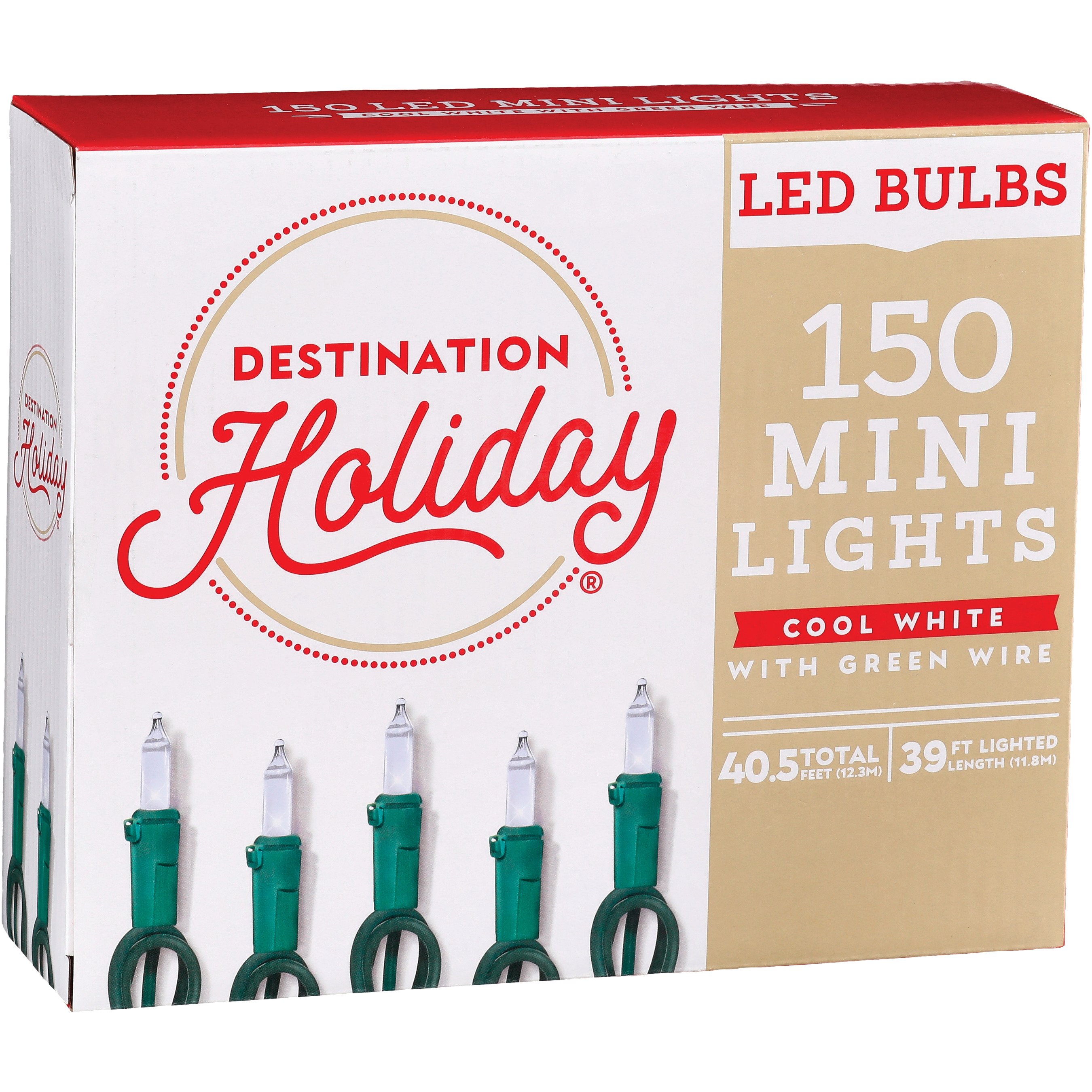 Holiday time 100 cool deals white led mini lights