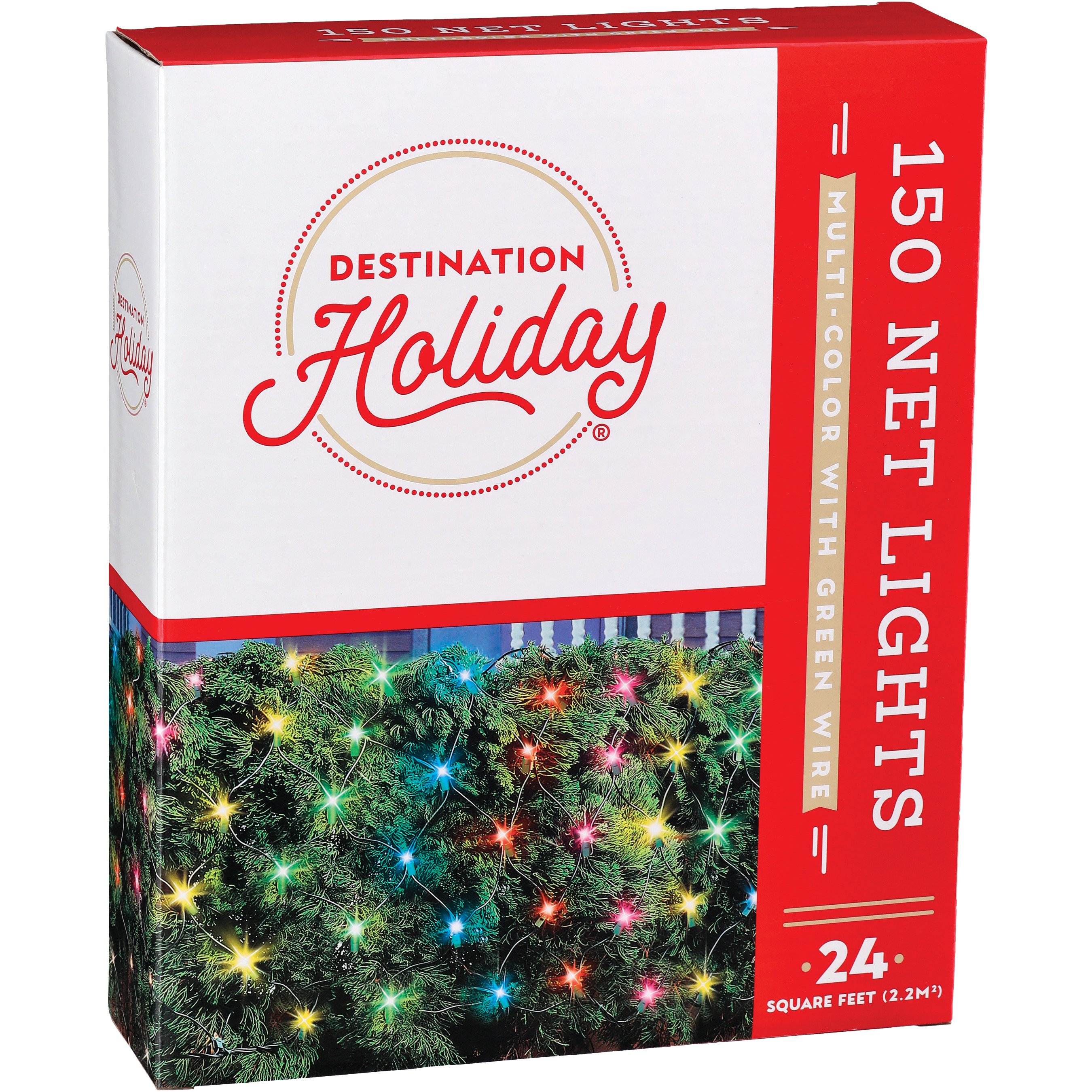 Destination Holiday Christmas MultiColor Light Net, 150 Ct Shop