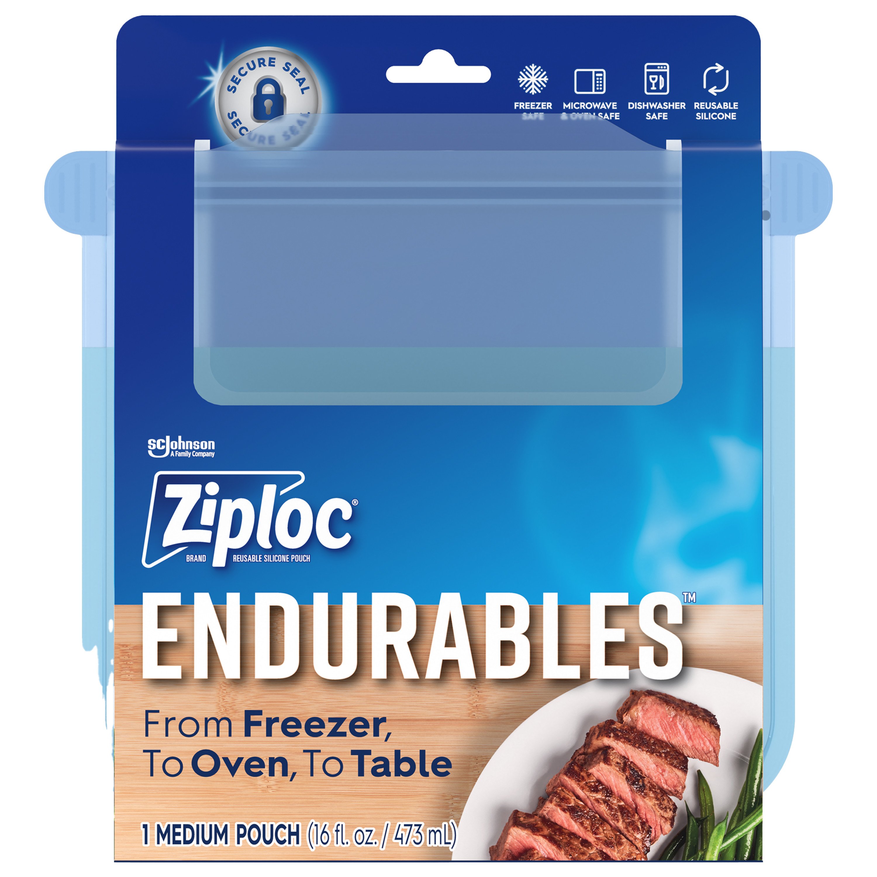 Ziploc Endurables Medium Reusable Silicone Pouch Shop Kitchen