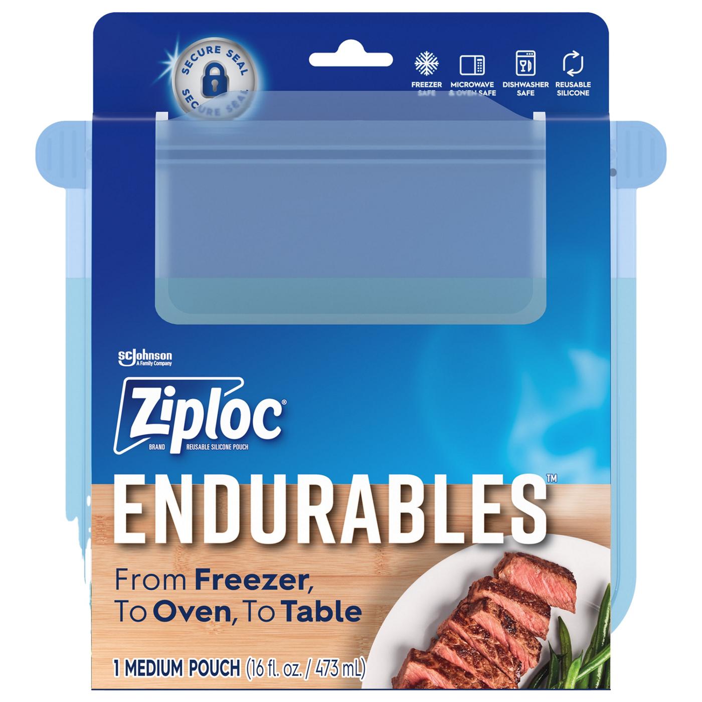 Ziploc Endurables Medium Reusable Silicone Pouch - Shop Food Storage at  H-E-B