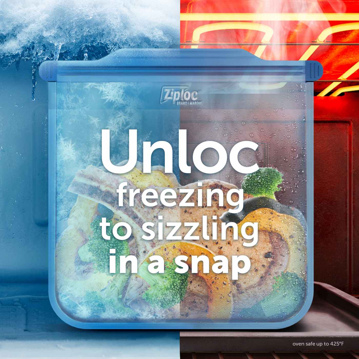 Ziploc Ziploc Endurables Pouch, Large Reusable Silicone Food Storage Bag, 64 fl oz; image 4 of 4