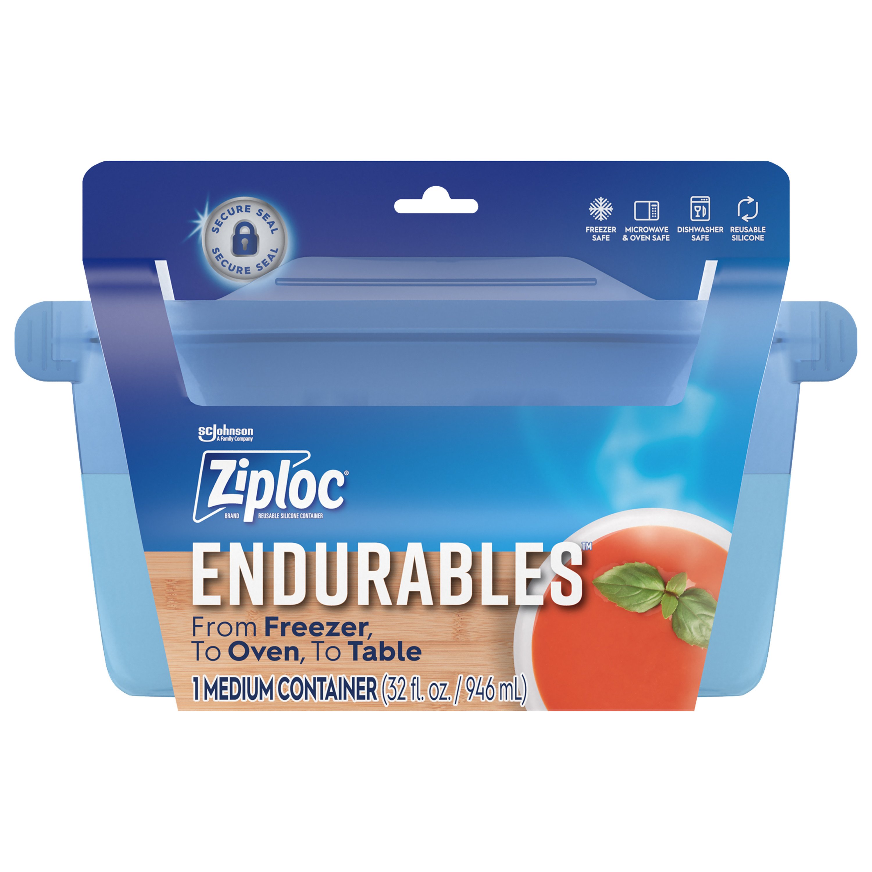 Ziploc Endurables Medium Reusable Silicone Pouch - Shop Food Storage at  H-E-B