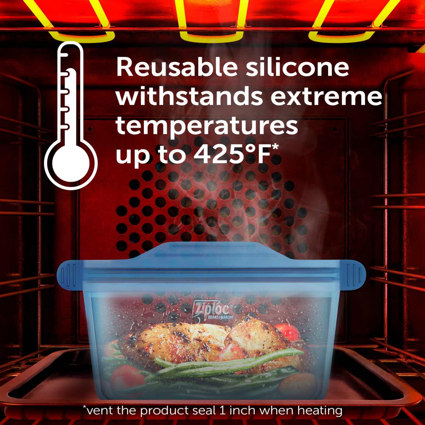 Ziploc Ziploc Endurables Medium Reusable Silicone Container - Safe for Microwave and Freezer - 32 fl oz; image 4 of 4