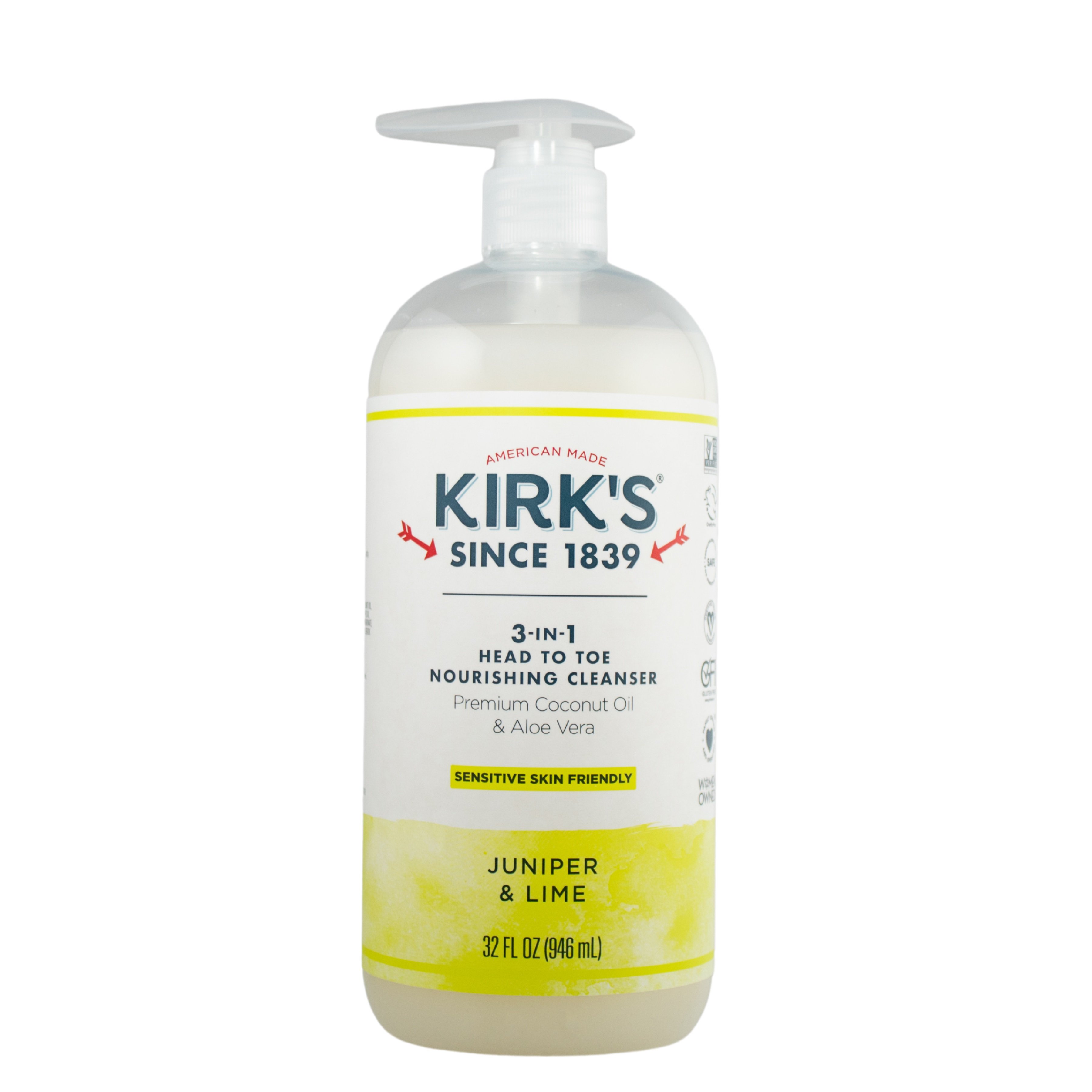 Kirk's 3-in-1 Head to Toe Nourishing Cleanser