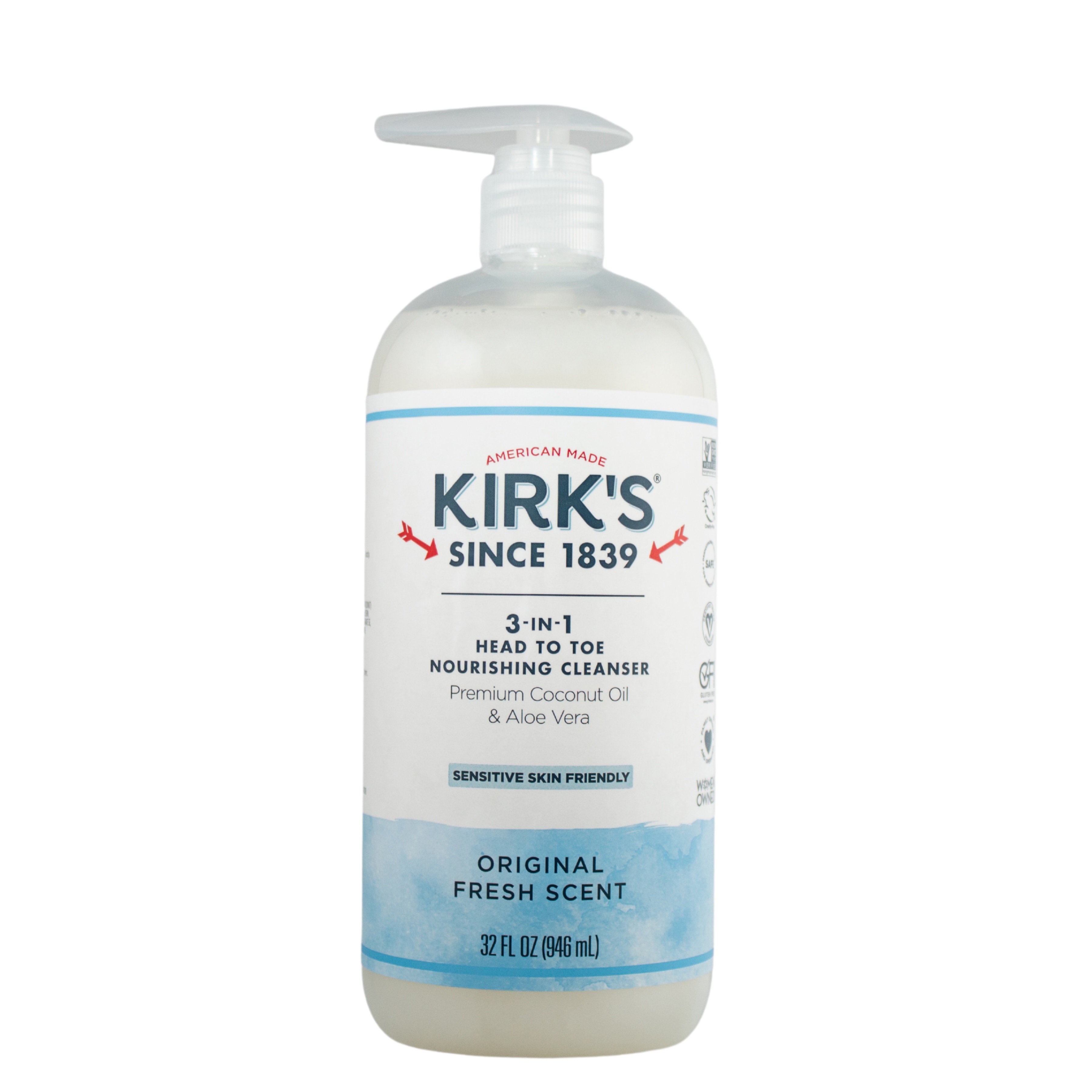 Kirk's 3in1 Nourishing Cleanser Original Fresh Shop Body Wash at