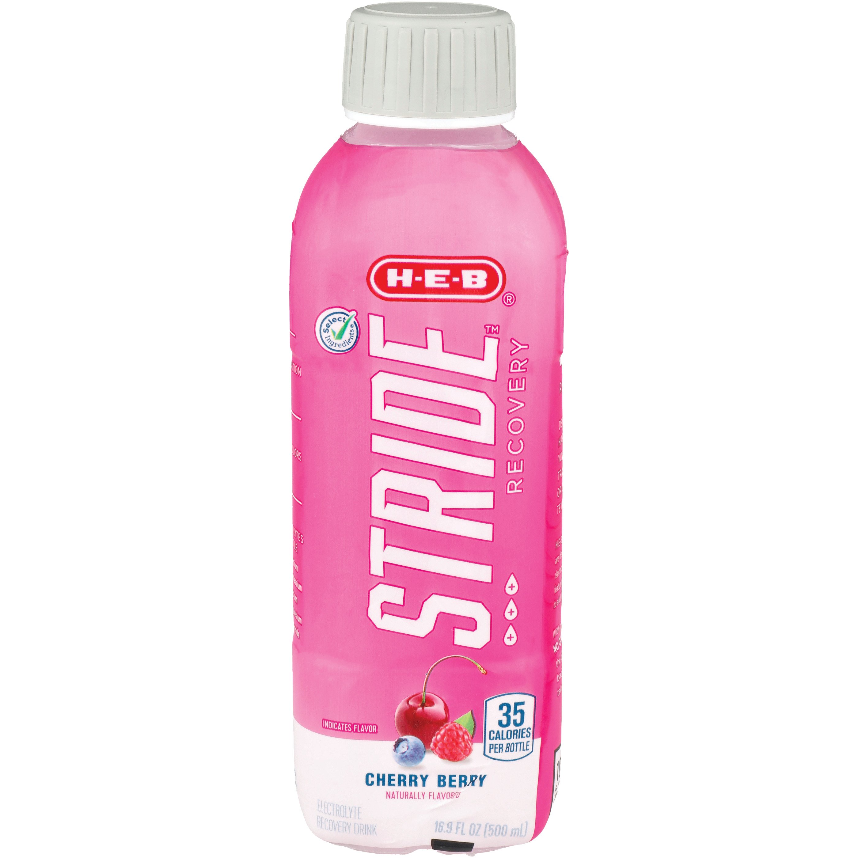 H-E-B Stride Electrolyte Recovery Drink - Cherry Berry, 16.9 oz