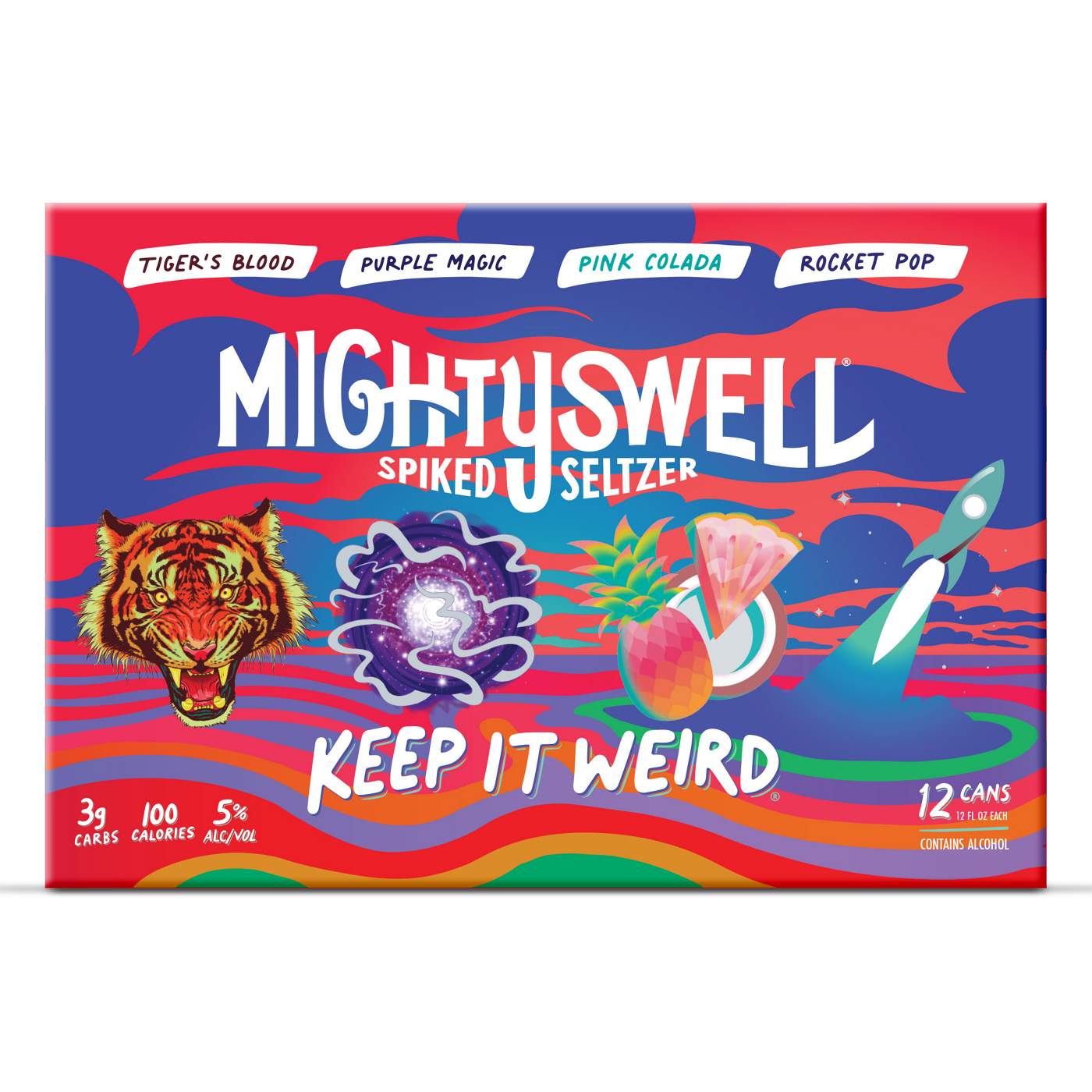 Mighty Swell Spiked Seltzer Keep It Weird Pack 12 pk Cans; image 4 of 4