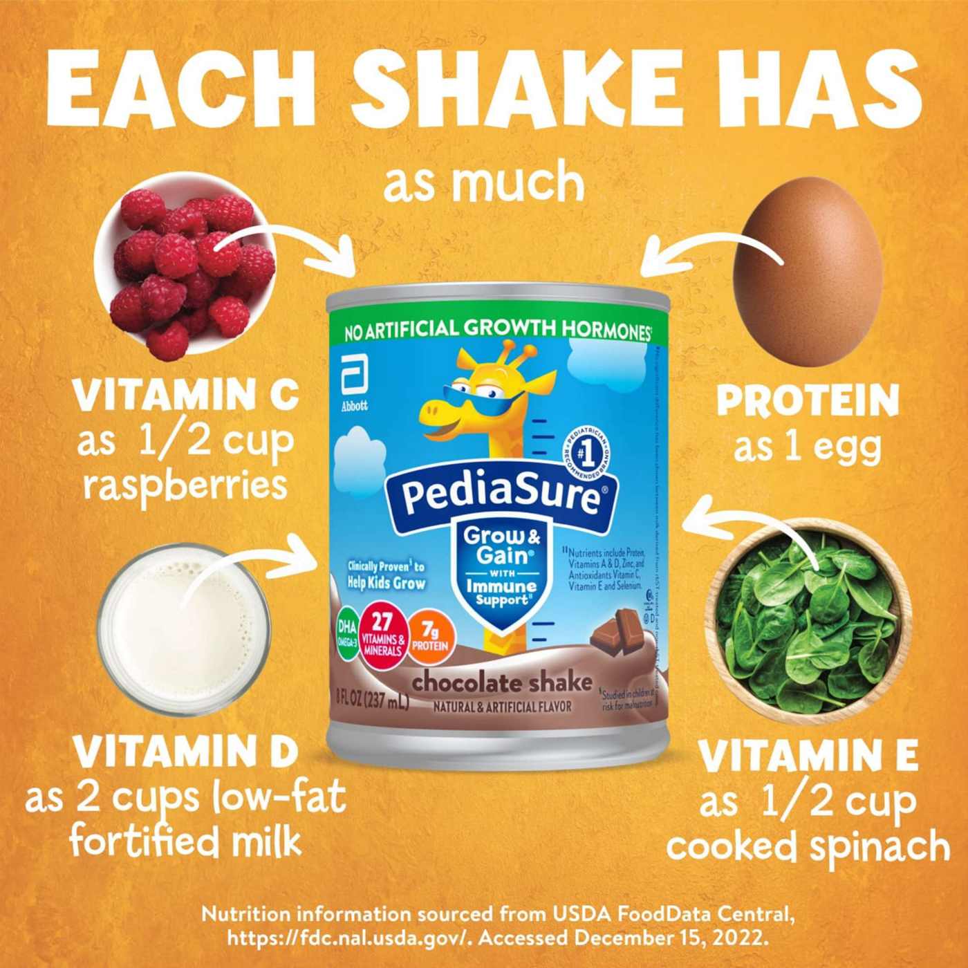 PediaSure Grow & Gain with Immune Support Nutritional Shake - Chocolate; image 11 of 11