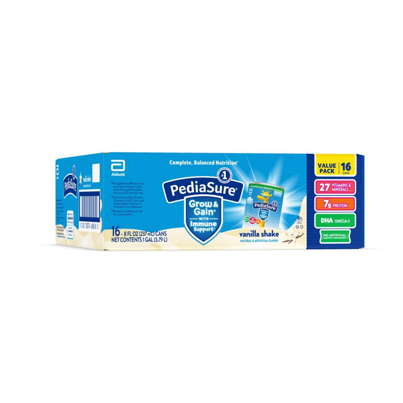 PediaSure Grow & Gain with Immune Support Nutritional Shake - Vanilla; image 2 of 11
