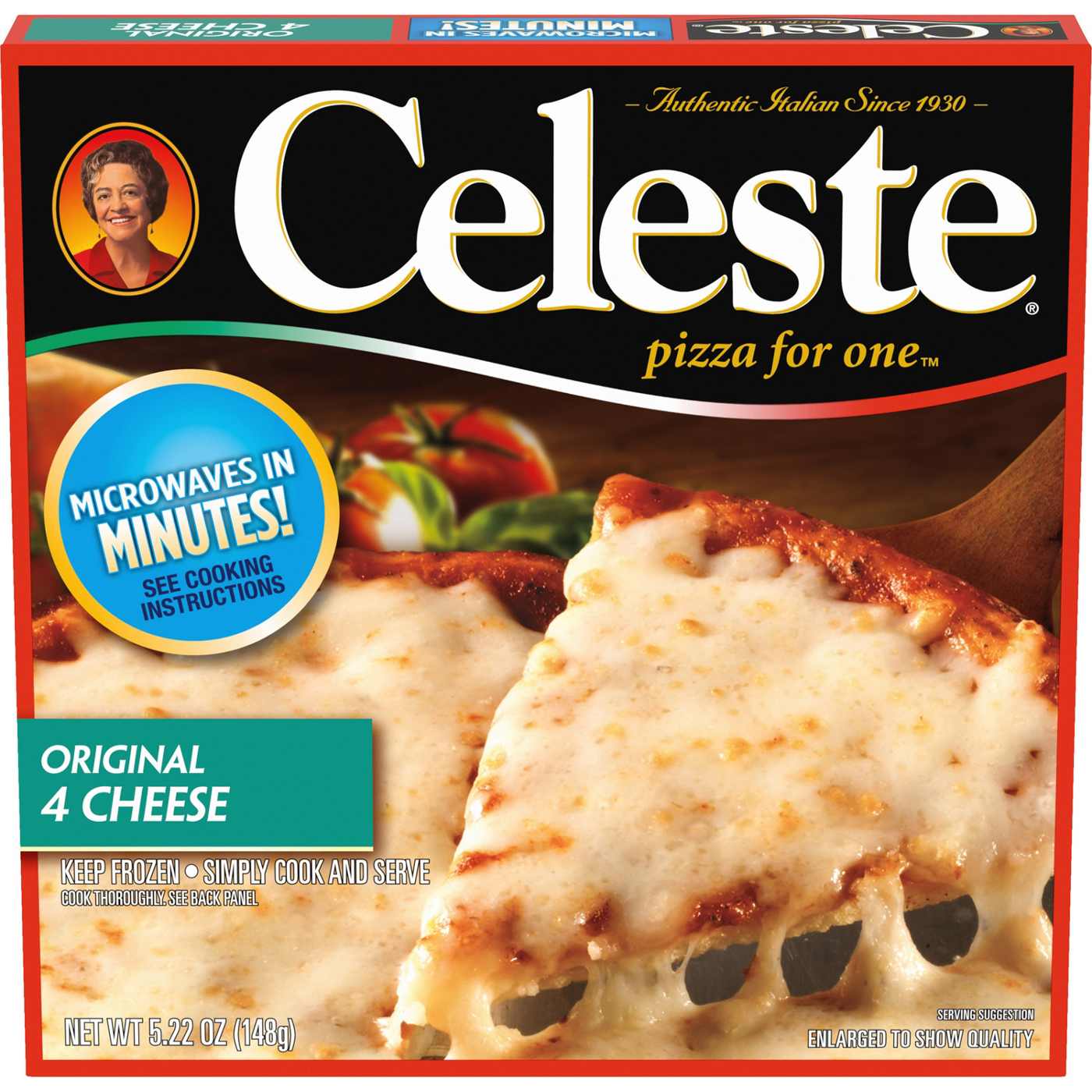 Celeste Personal Size Microwavable Frozen Pizza - 4 Cheese; image 1 of 3