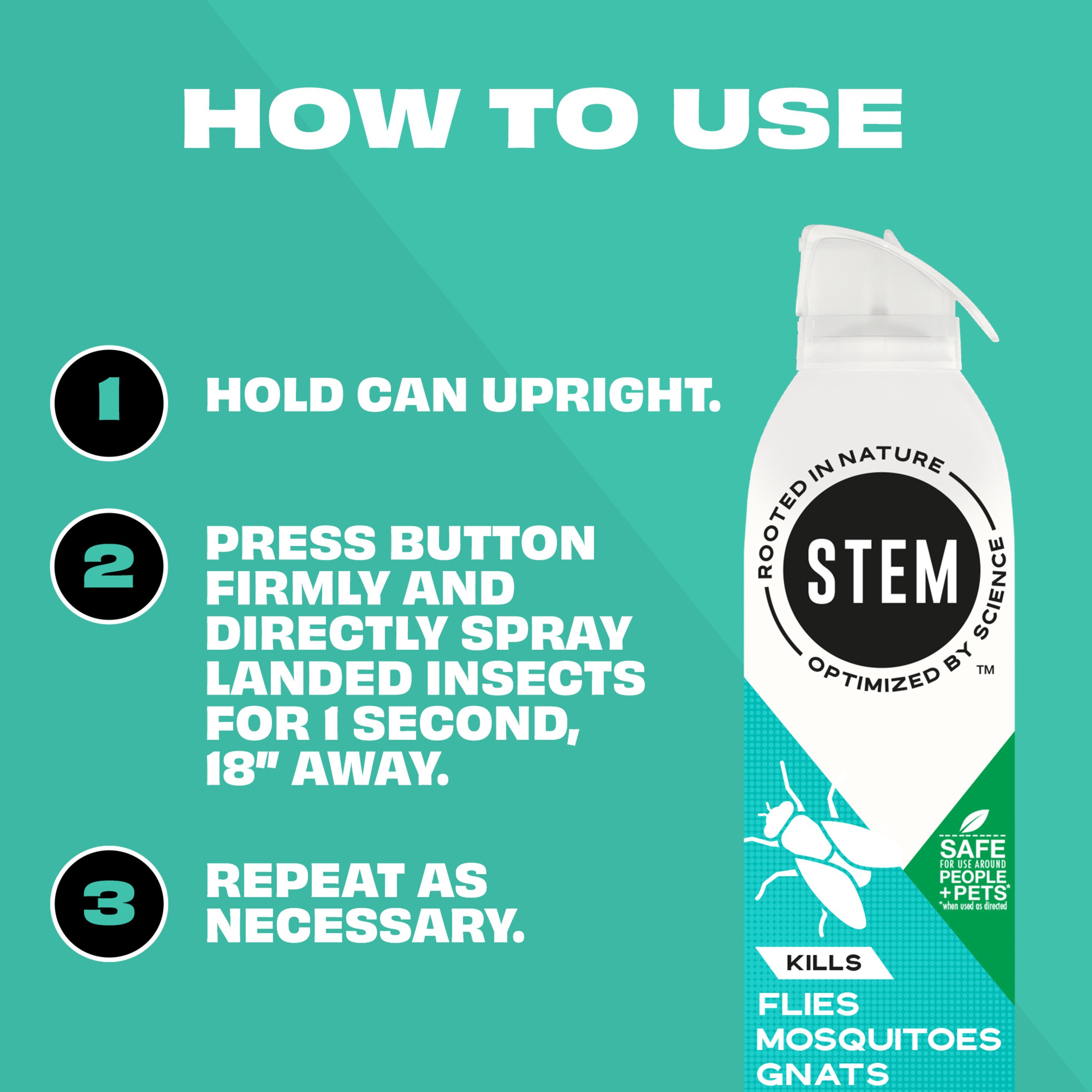 STEM Bug Killer Spray, Kills Flies, Mosquitoes, Gnats - Shop