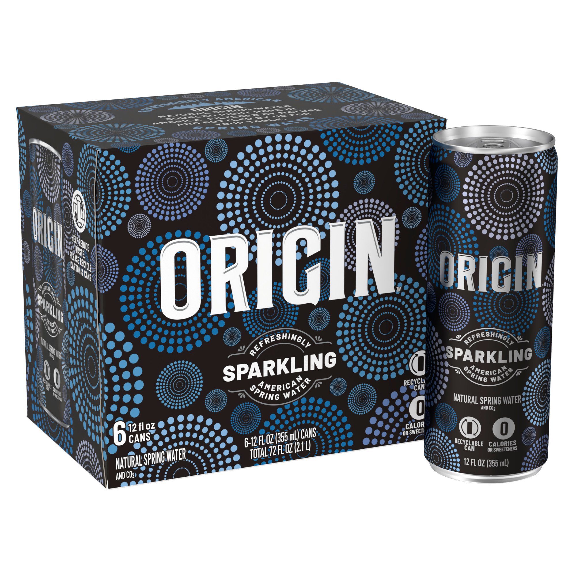 ORIGIN Sparkling Water 12 oz Cans Shop Water at HEB