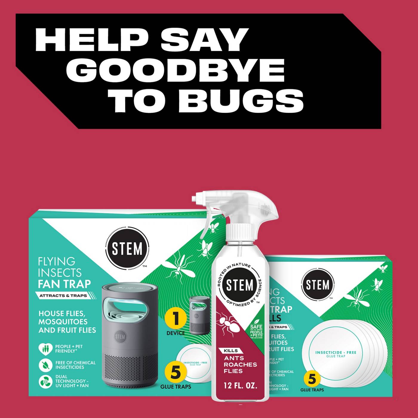 STEM Kills Ants Roaches & Flies Spray; image 2 of 7