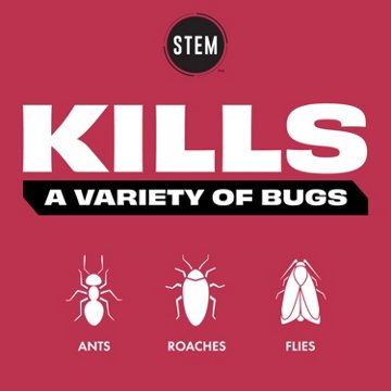STEM Kills Ants Roaches & Flies Spray, 12 oz