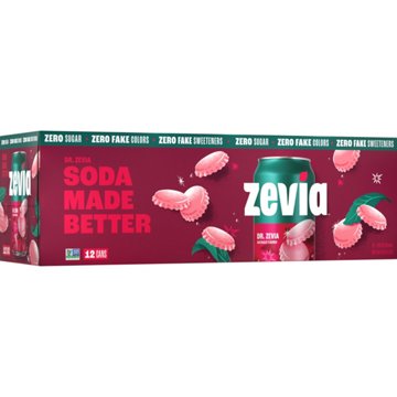 Zevia Zero Sugar Dr Zevia Soda 12 pk Cans
