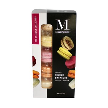 M by Savor Patisserie Frozen French Macarons - Classics Collection, 5 ct
