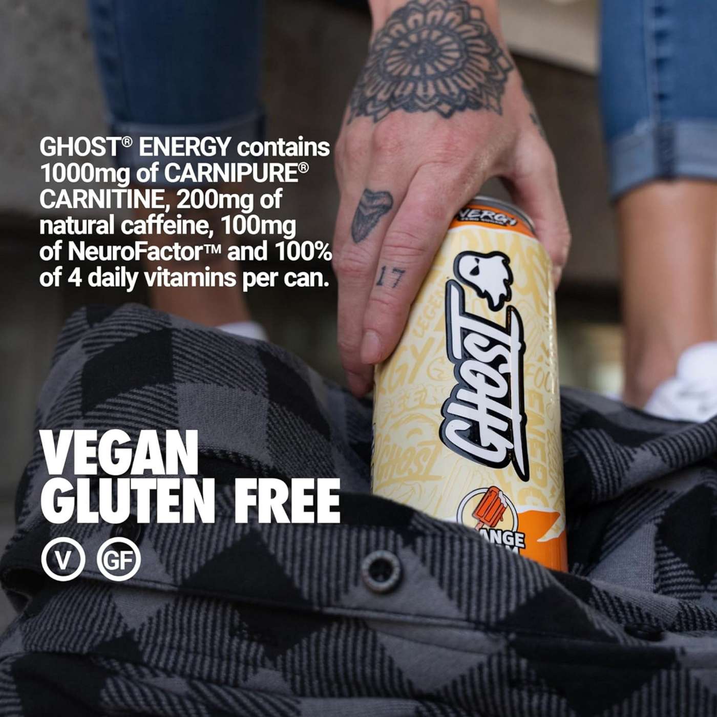 Ghost Zero Sugar Orange Cream Energy Drink; image 7 of 7