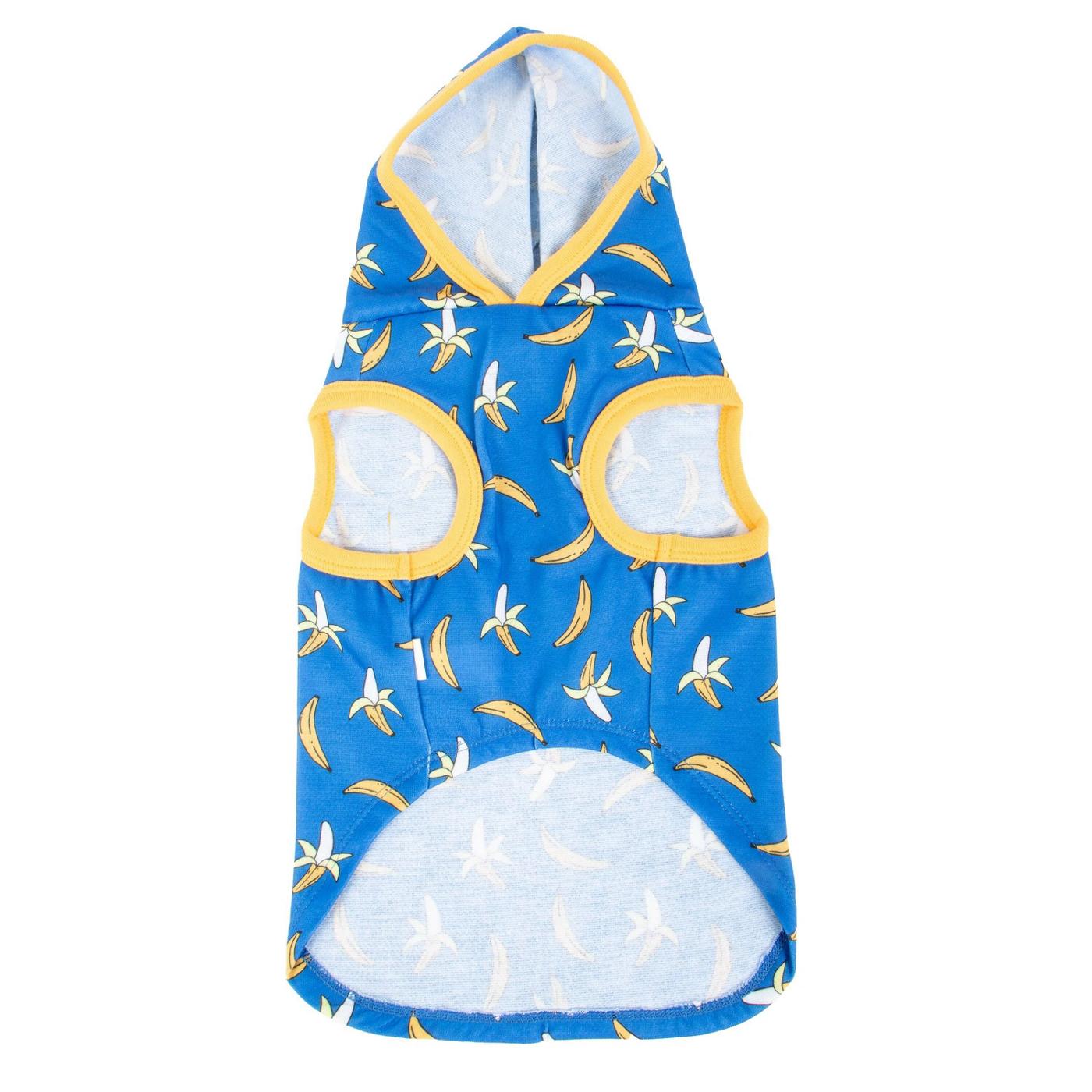 Simply Dog Large Banana Print Pocket Hoodie; image 2 of 2