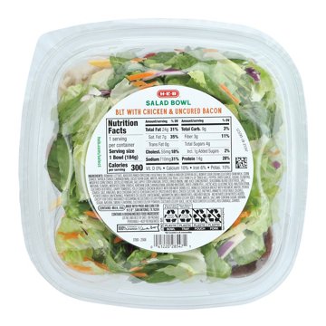 H-E-B Salad Bowl - BLT Chicken & Uncured Bacon