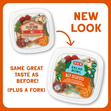 H-E-B Salad Bowl - BLT Chicken & Uncured Bacon
