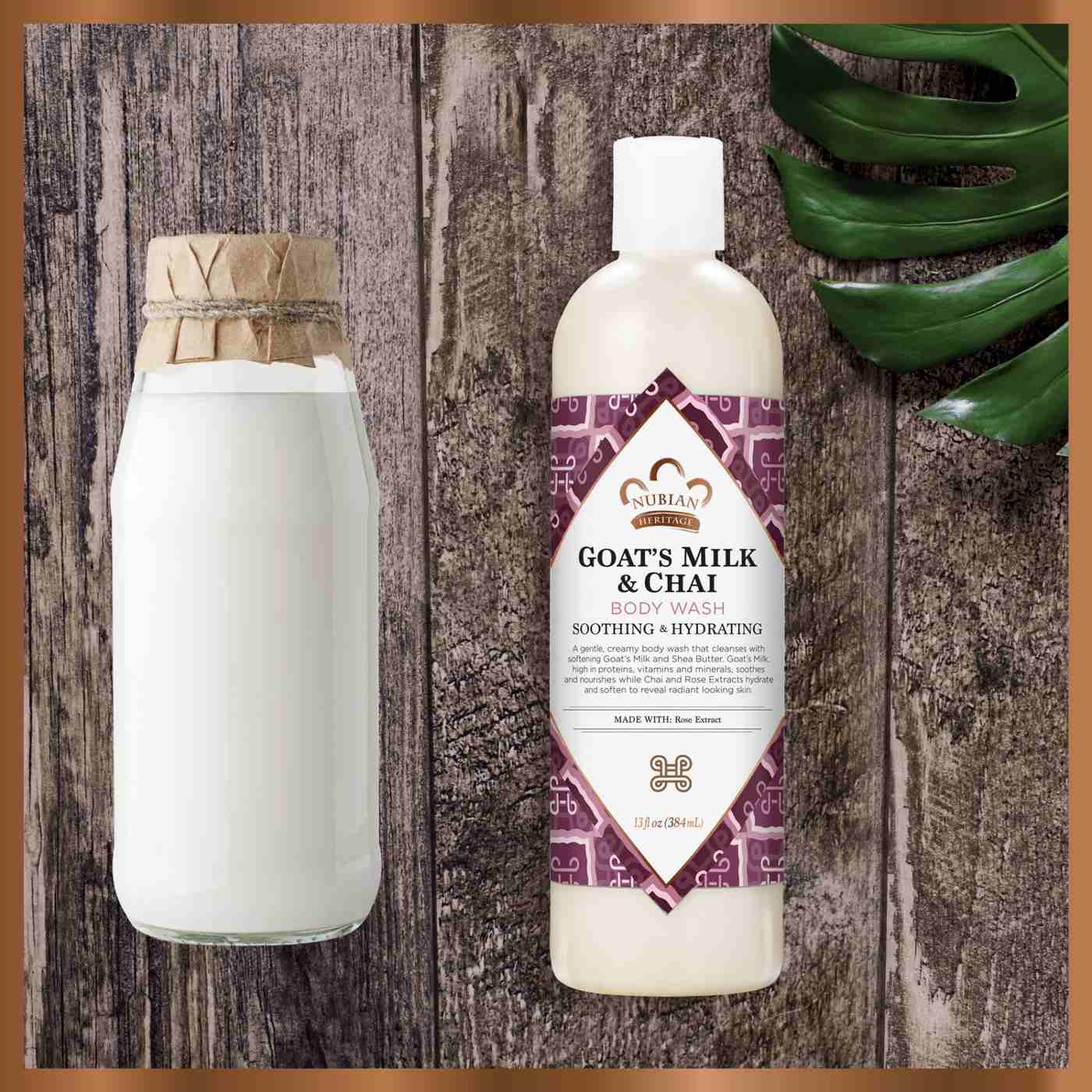 Nubian Heritage Body Wash - Goat's Milk & Chai; image 3 of 8