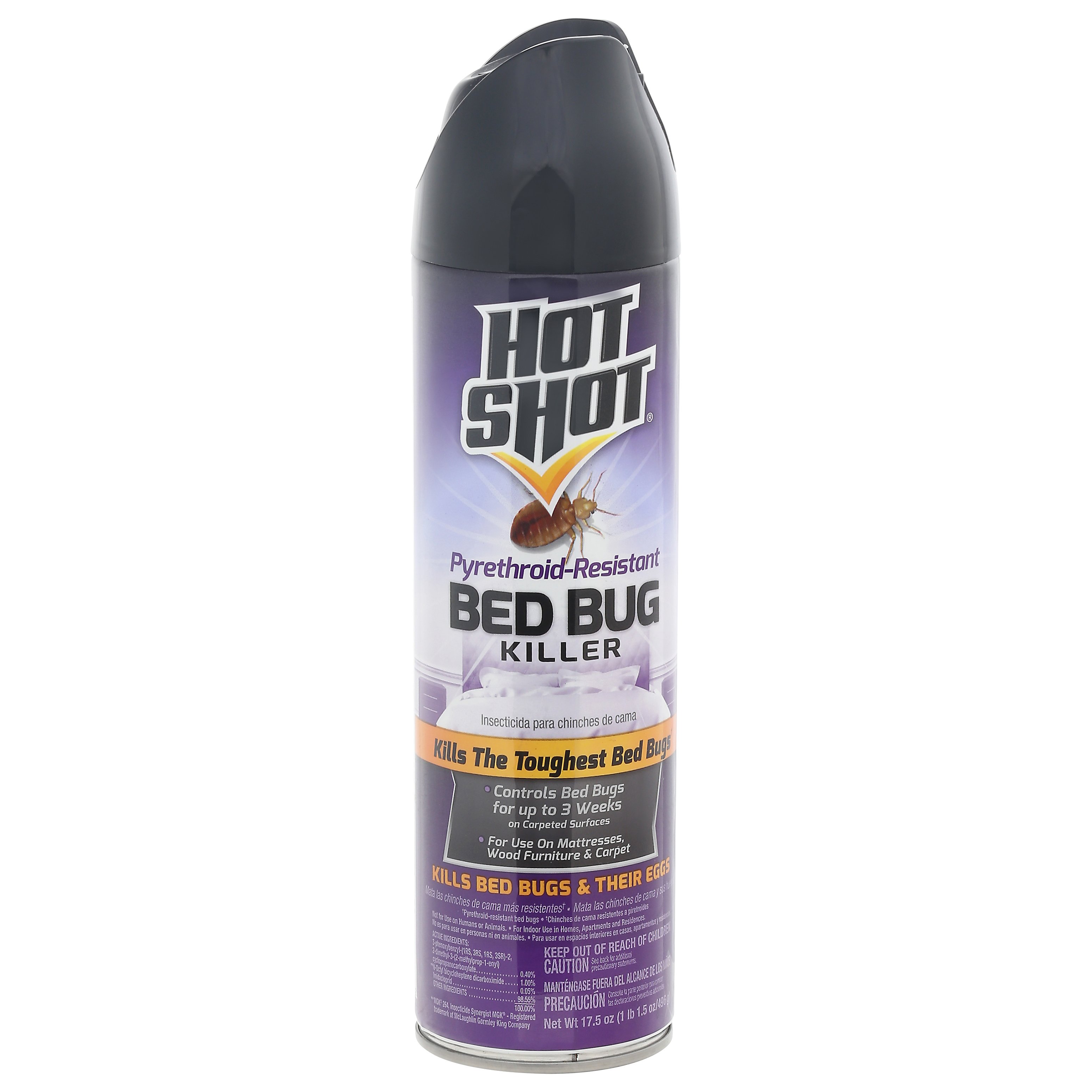 Hot Shot Bed Bug Killer, Pyrethroid-Resistant Formula - Shop Insect ...