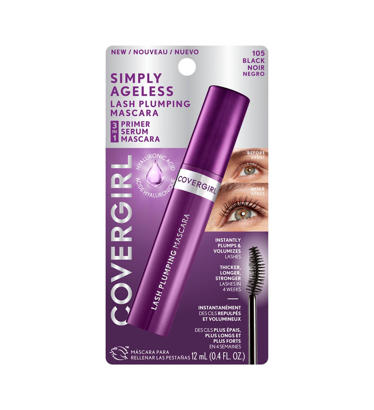 Covergirl Simply Ageless Lash Plumping Mascara Black; image 1 of 2