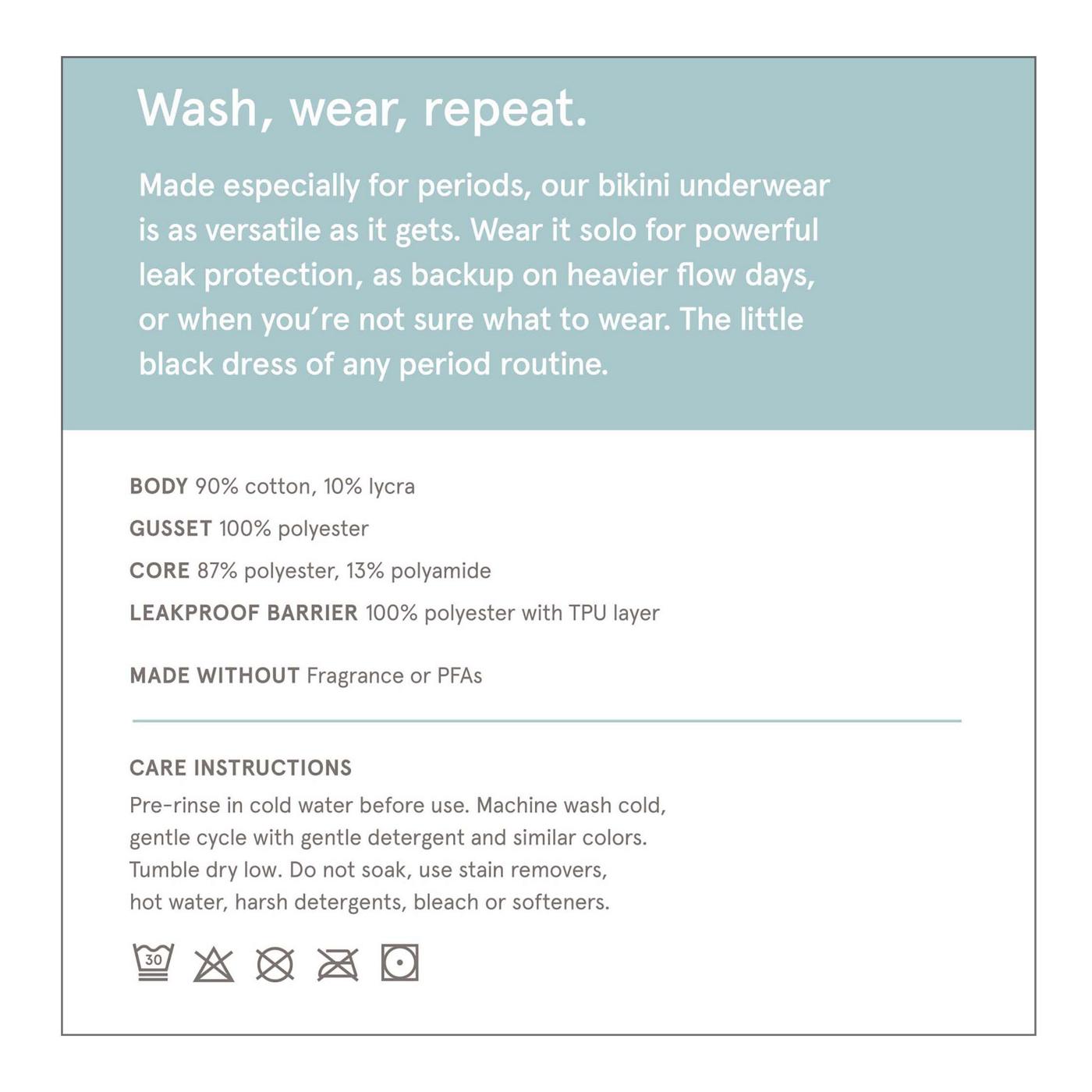 Lola Washable Period Underwear Large - Shop Pads & liners at H-E-B