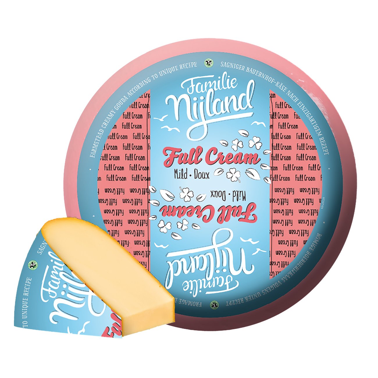 Familie Nijland Full Cream Gouda Cheese Wedge Shop Cheese at HEB