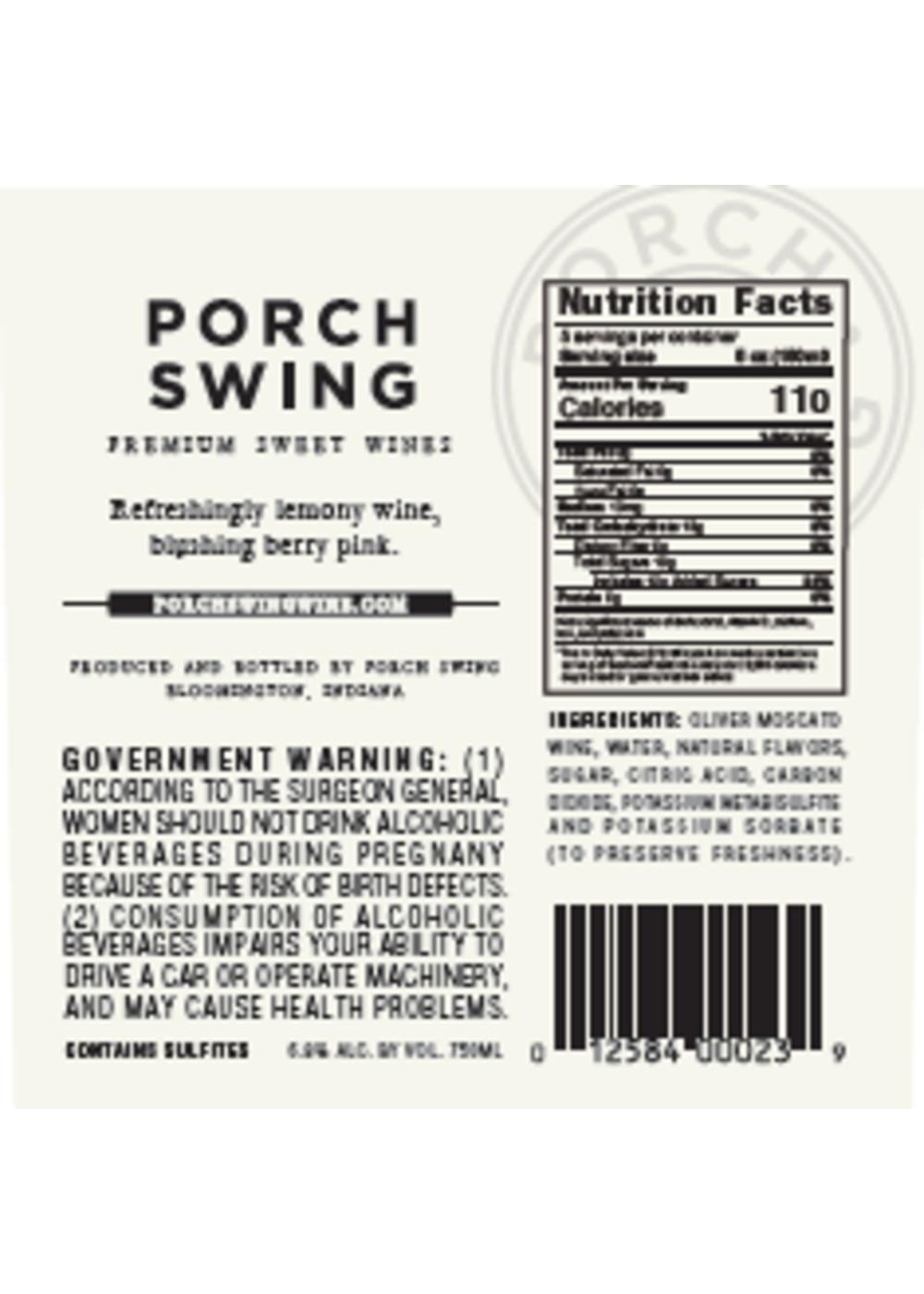 Porch Swing Pink Lemonade Sweet Wine - Shop Wine at H-E-B