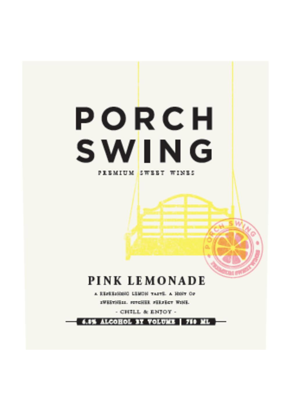 Porch Swing Pink Lemonade Sweet Wine - Shop Wine at H-E-B