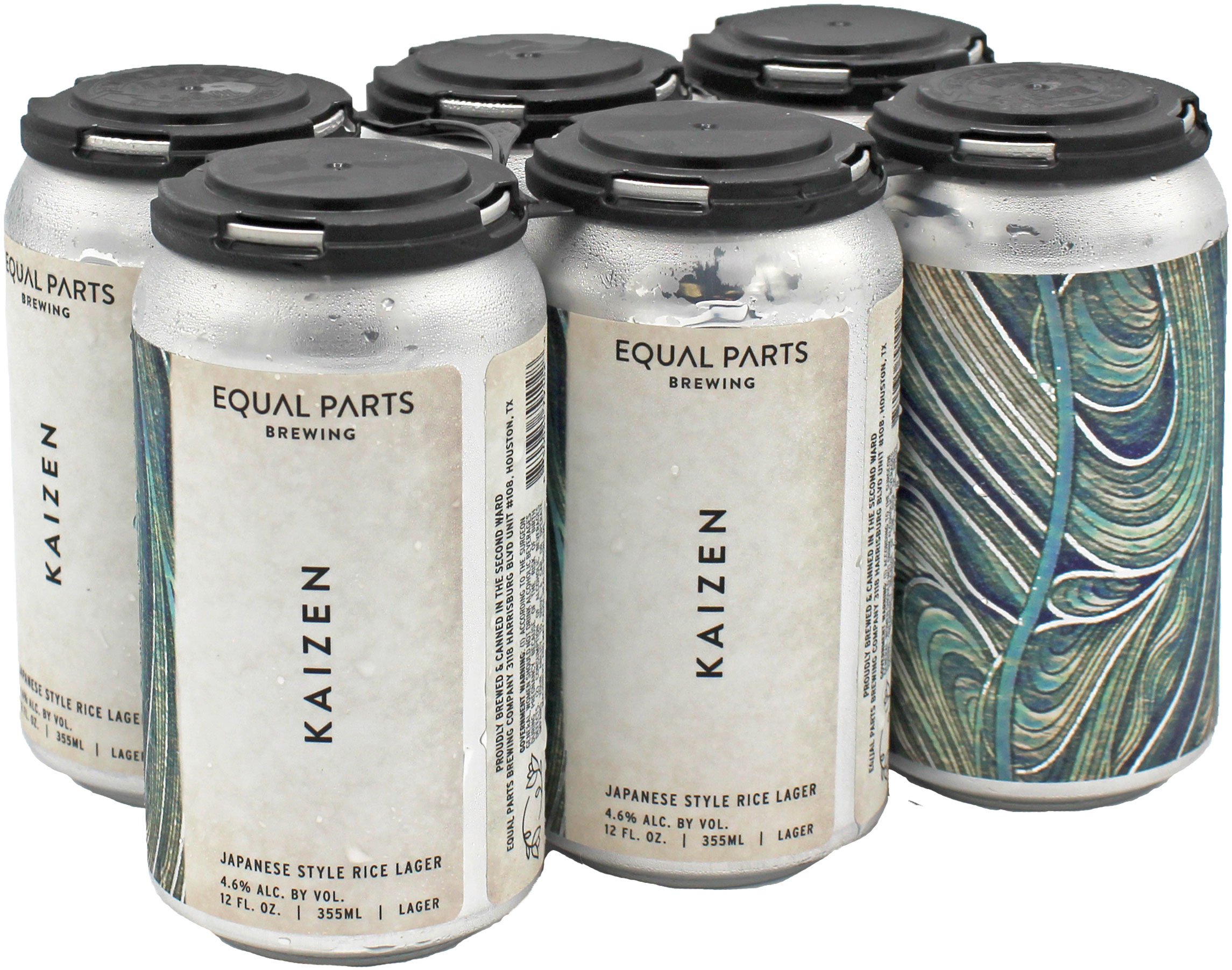 Equal Parts Brewing Kaizen Japanese Style Rice Lager Craft Beer 6 pk ...