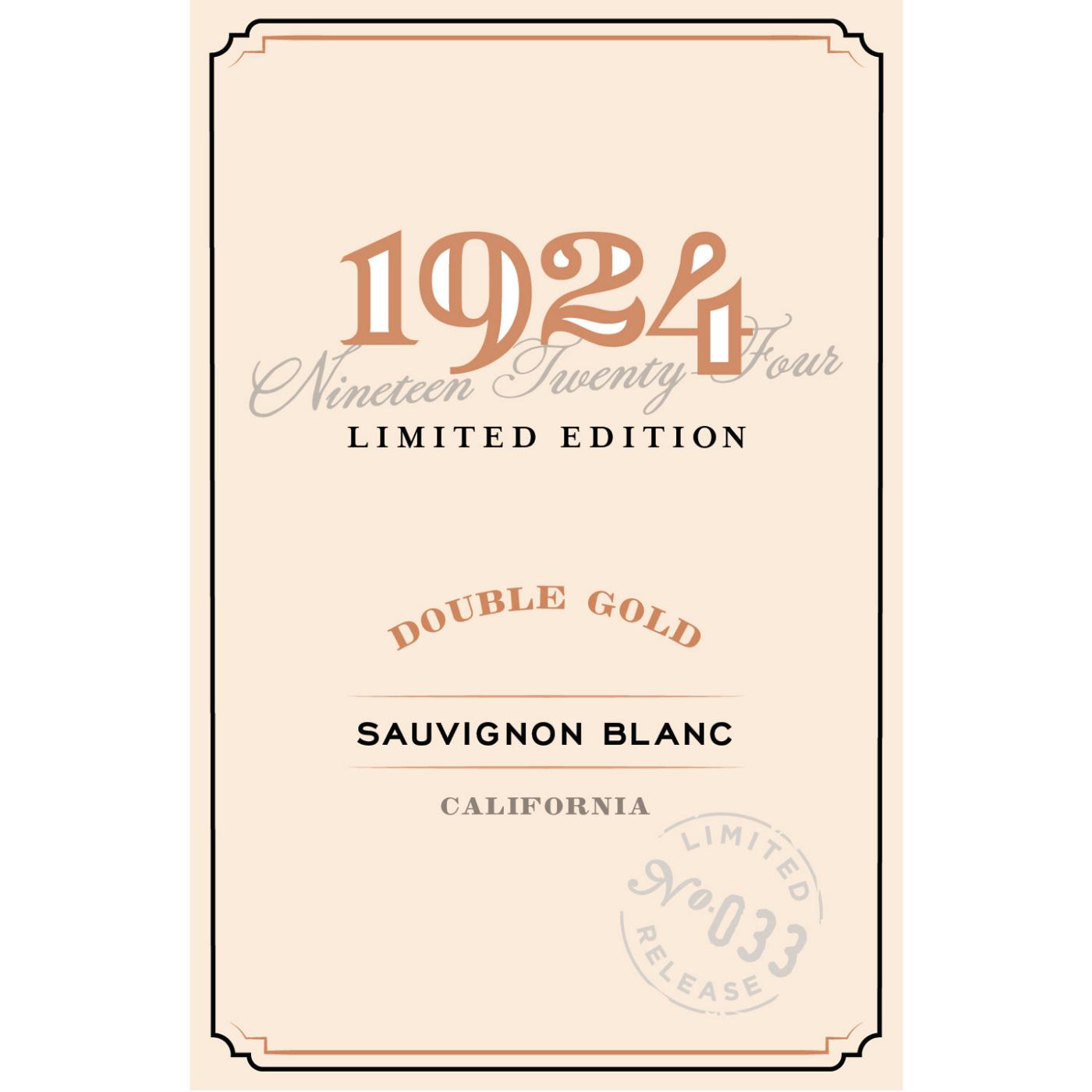 1924 Double Gold Sauvignon Blanc; image 3 of 3