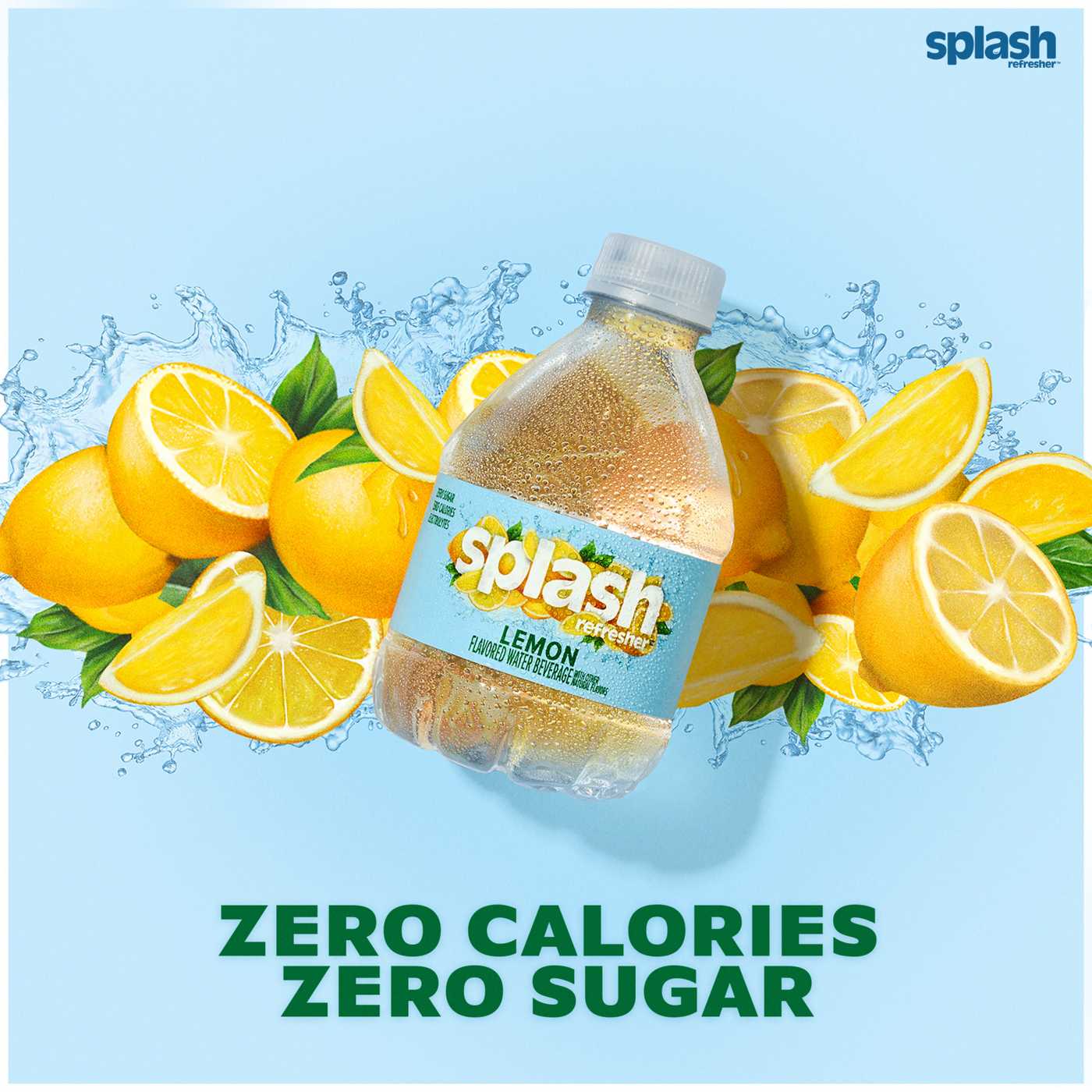 SPLASH Lemon Flavor Water Beverage 8 oz Bottles; image 2 of 6