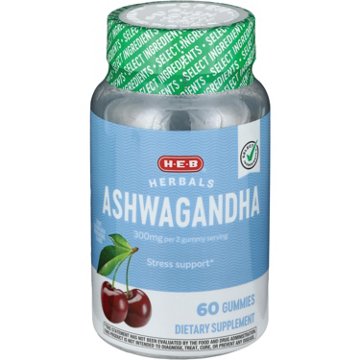 H-E-B Vitamins Ashwagandha Gummies - 300 mg, 60 ct